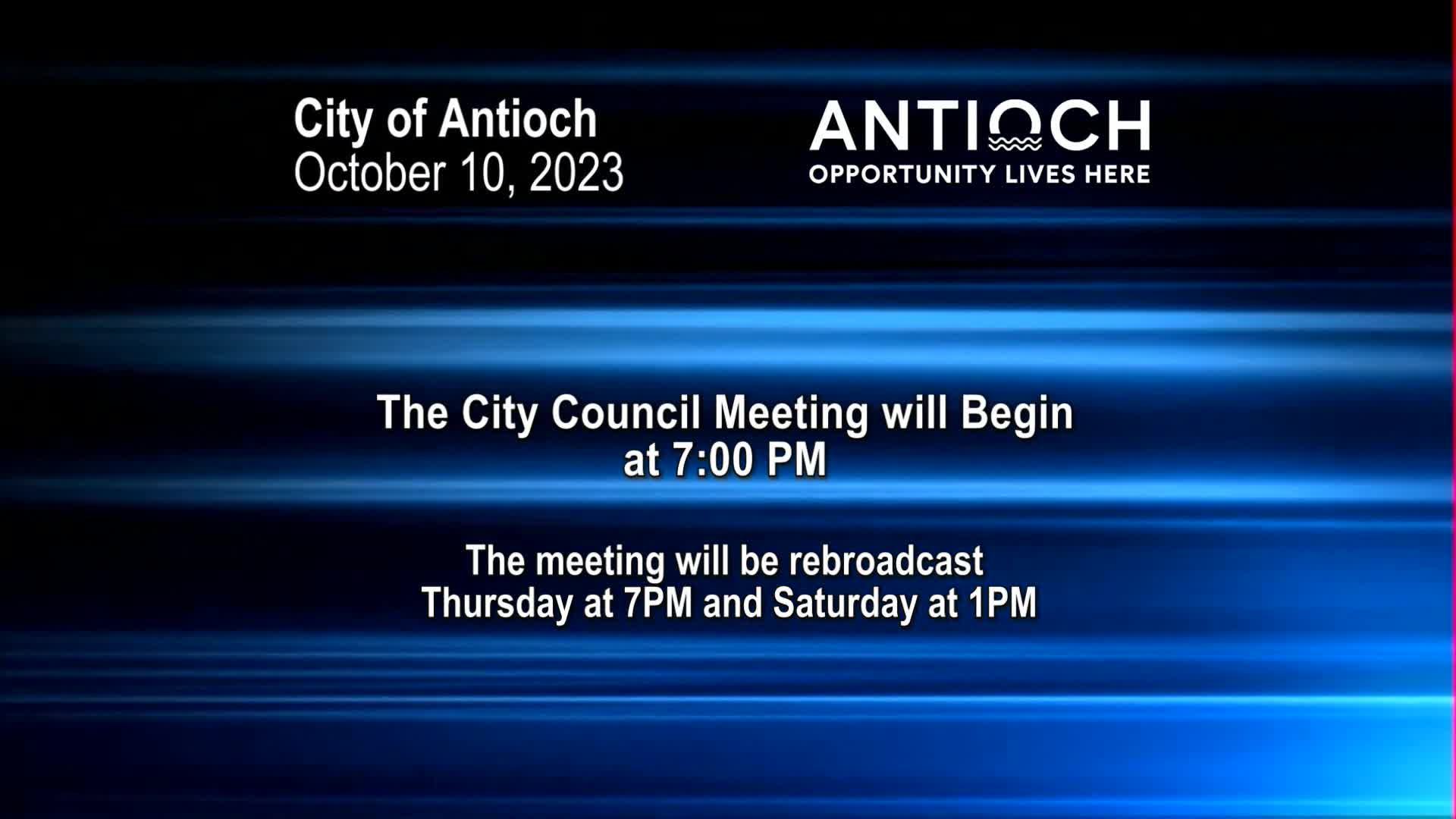 Antioch City Council Meeting