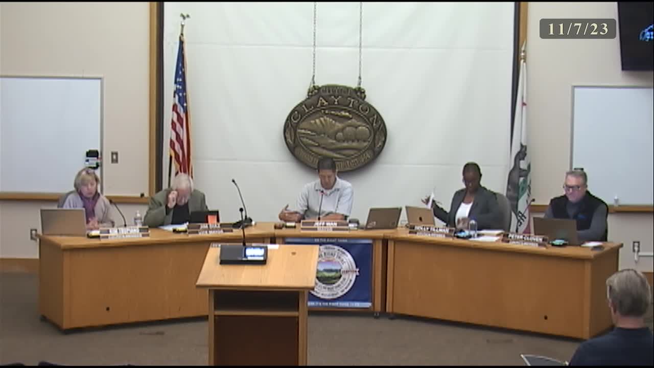 Clayton City Council Meeting