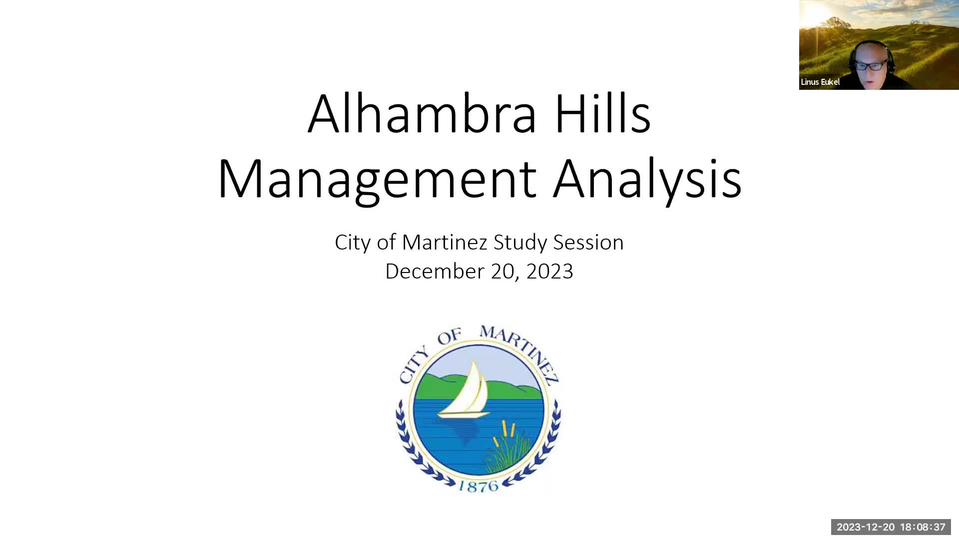 Martinez City Council Meeting