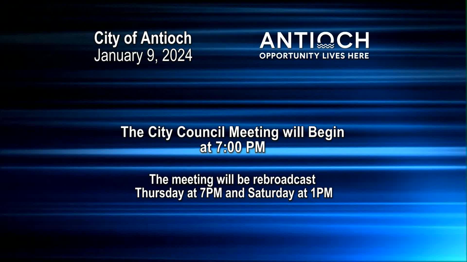 Antioch City Council Meeting