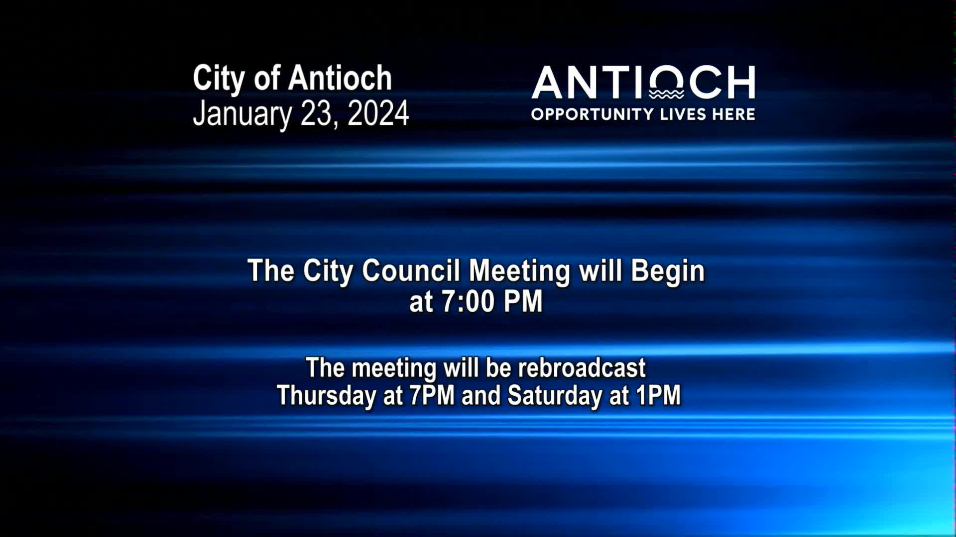 Antioch City Council Meeting
