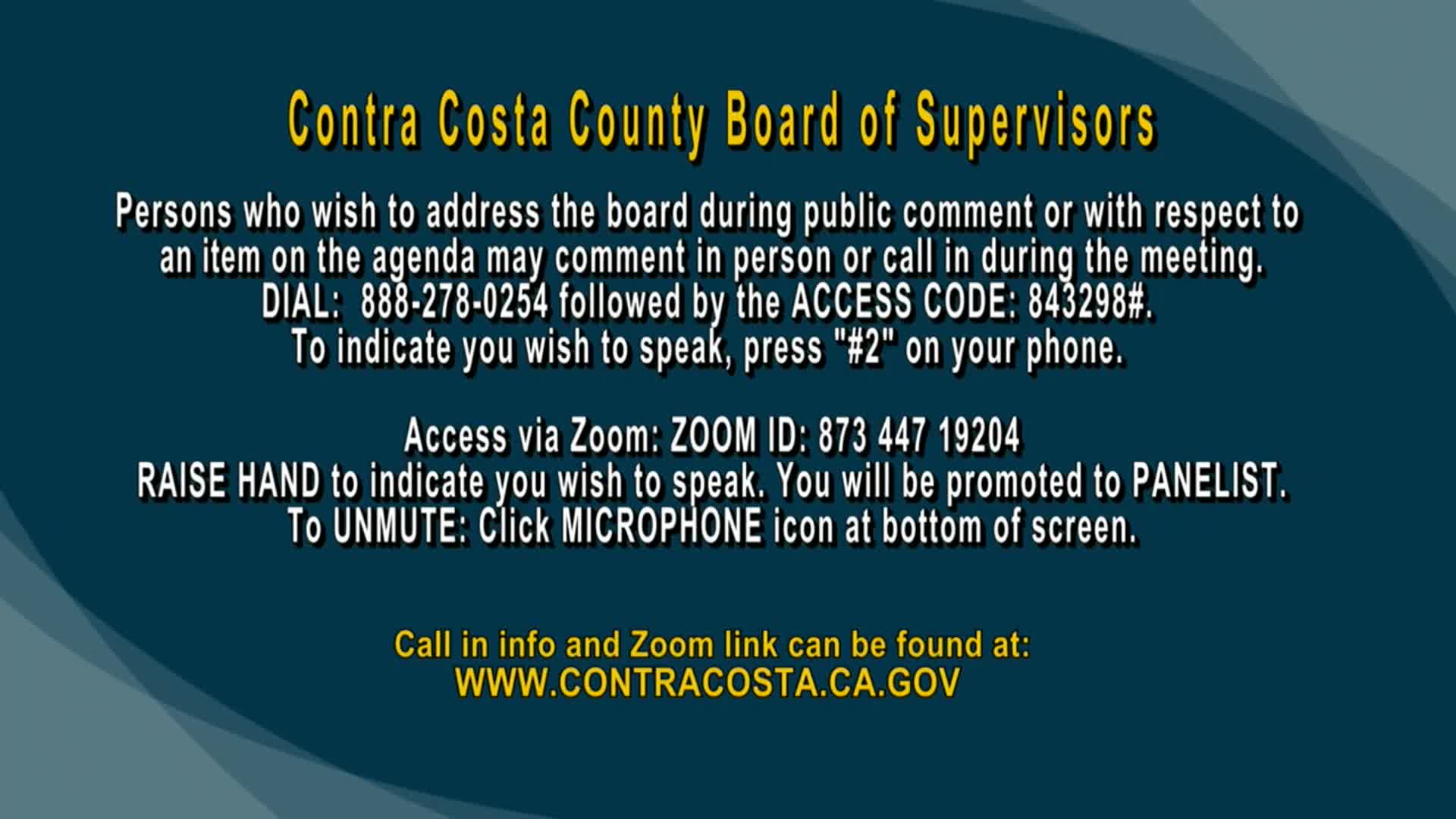 Thumbnail image for Contra Costa County Board of Supervisors Retreat