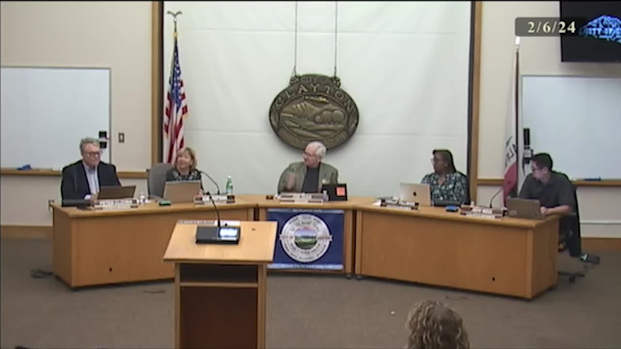 Clayton City Council Meeting