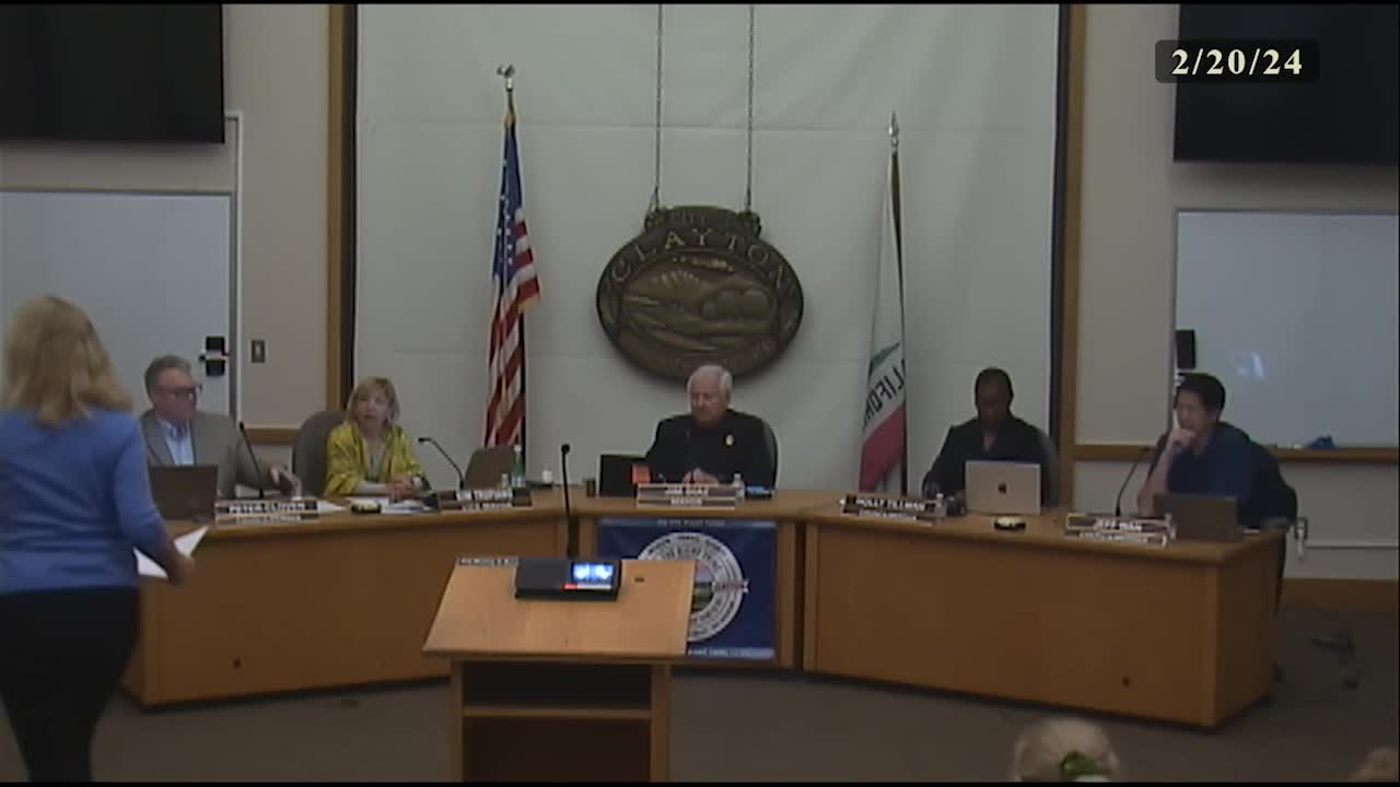 Clayton City Council Meeting