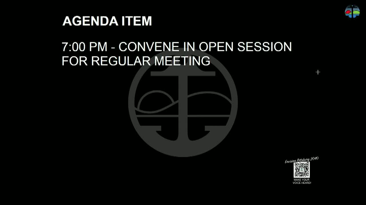 Pittsburg City Council Meeting