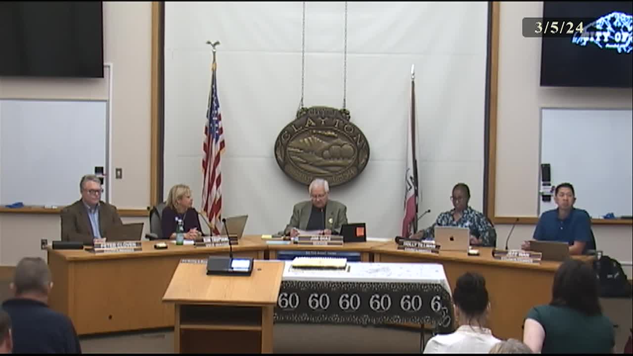 Clayton City Council Meeting