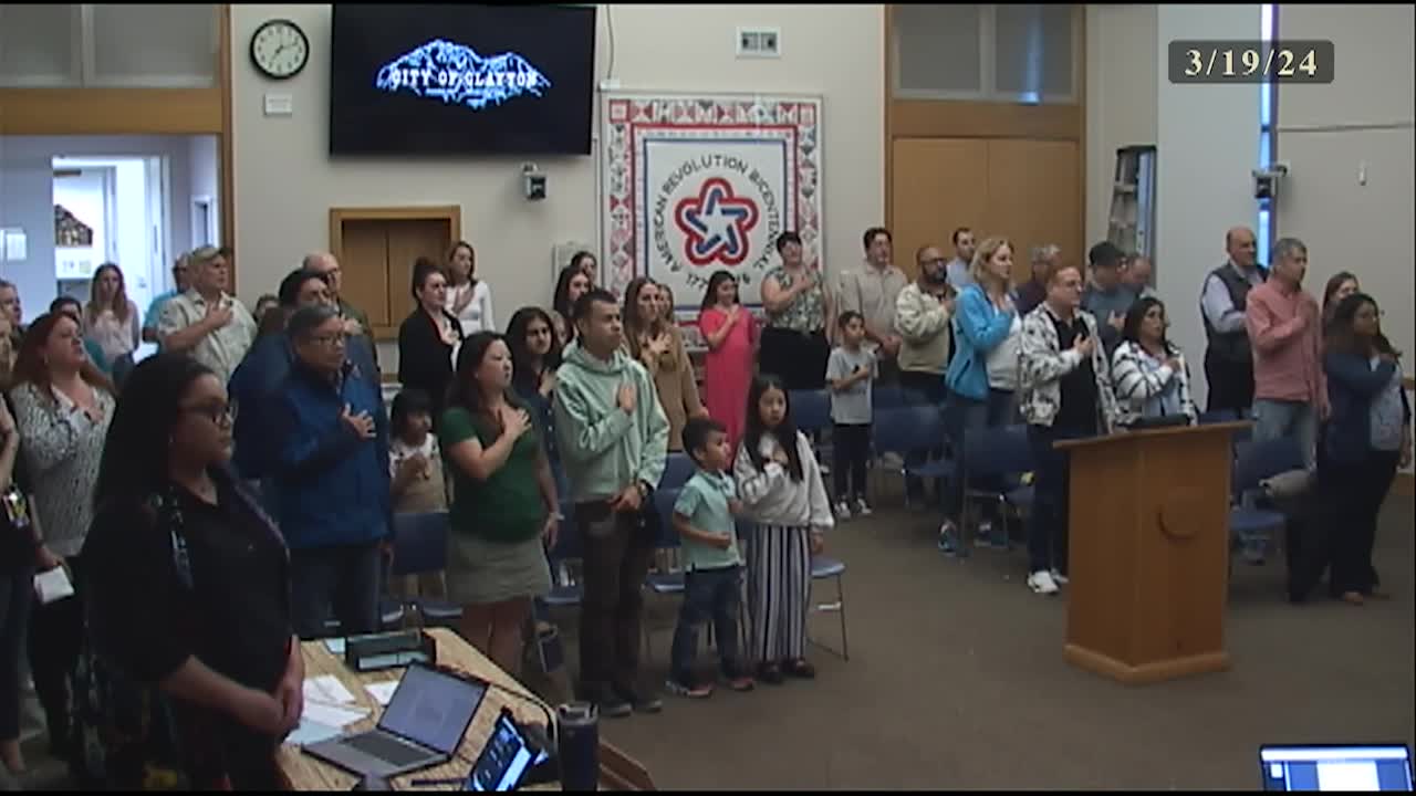 Clayton City Council Meeting