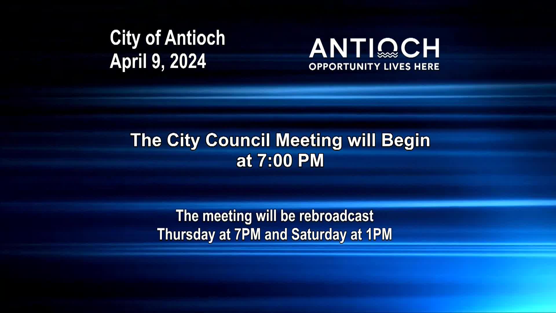 Antioch City Council Meeting