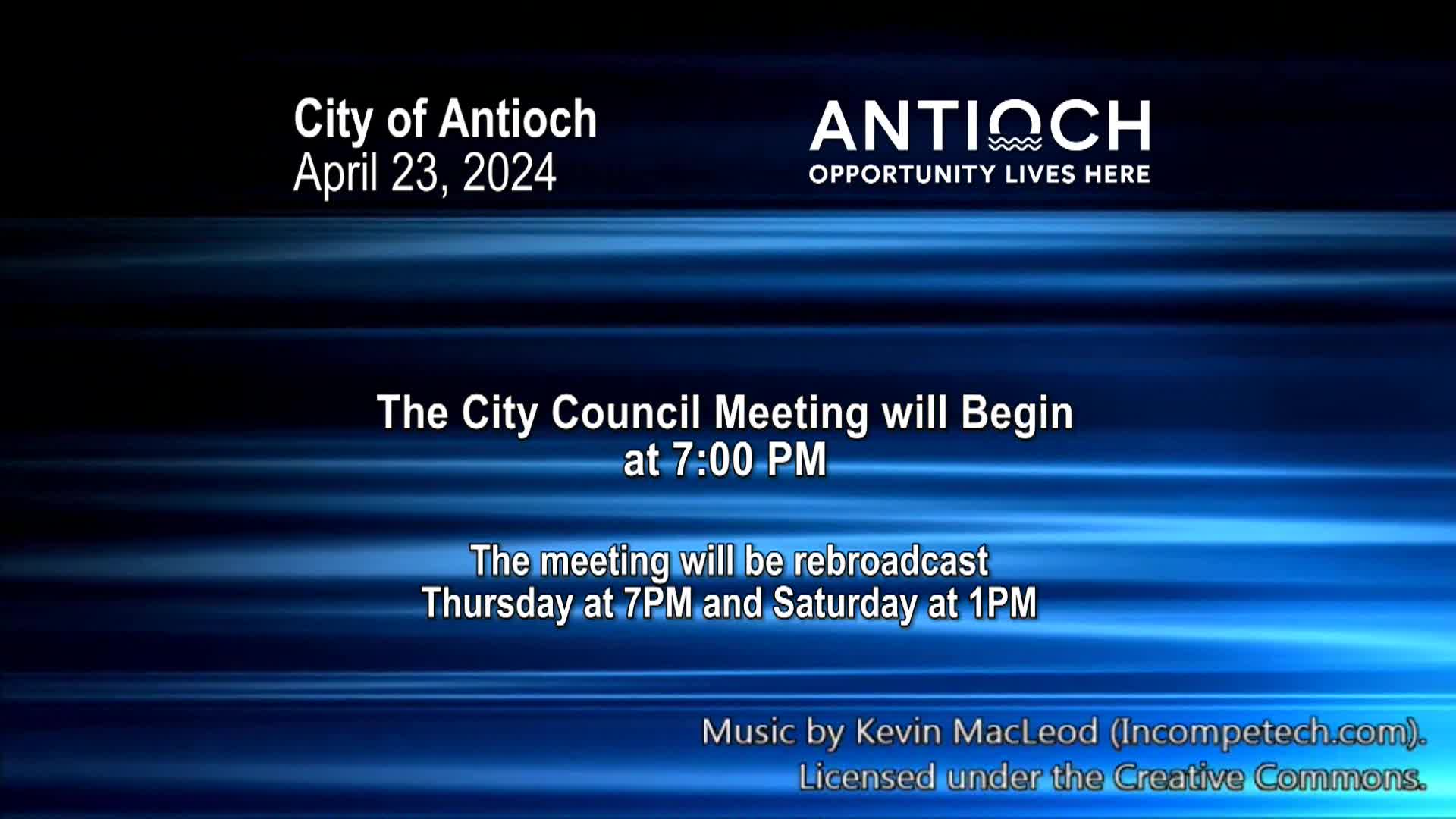 Antioch City Council Meeting