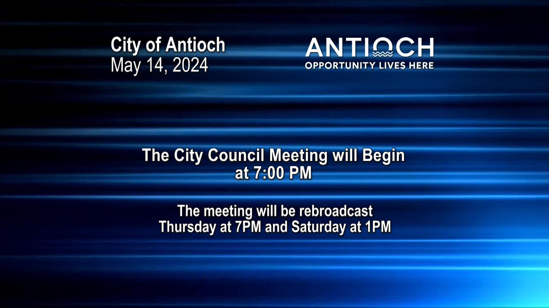 Antioch City Council Meeting