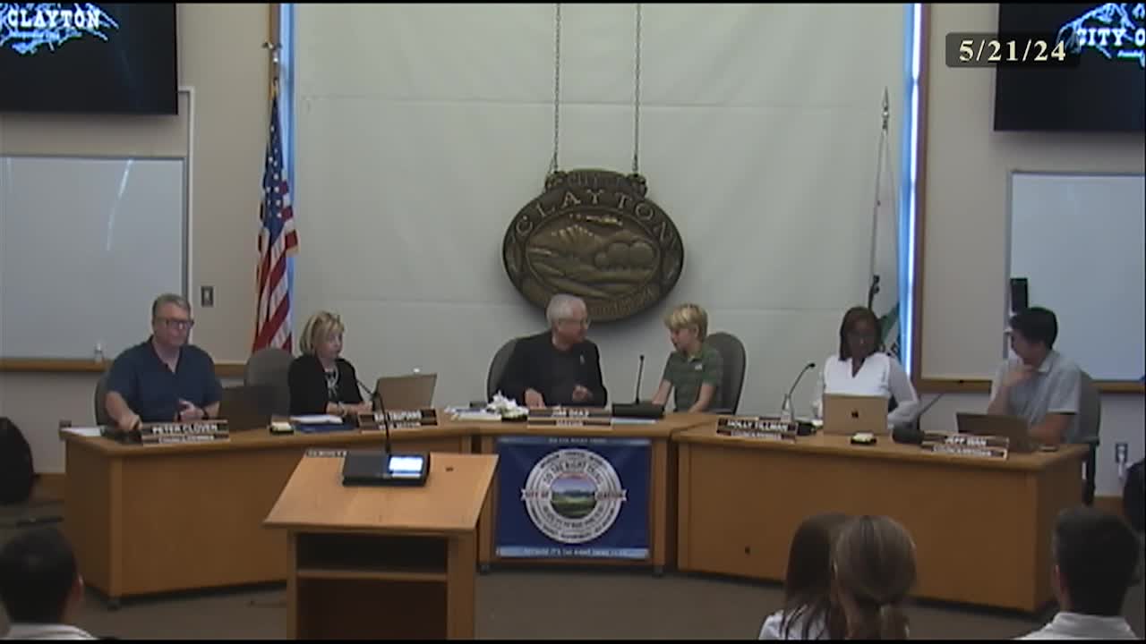 Clayton City Council Meeting