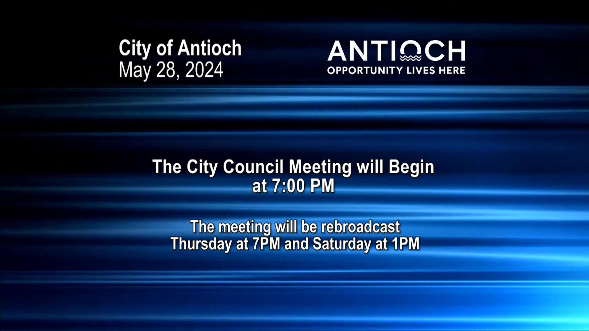 Antioch City Council Meeting