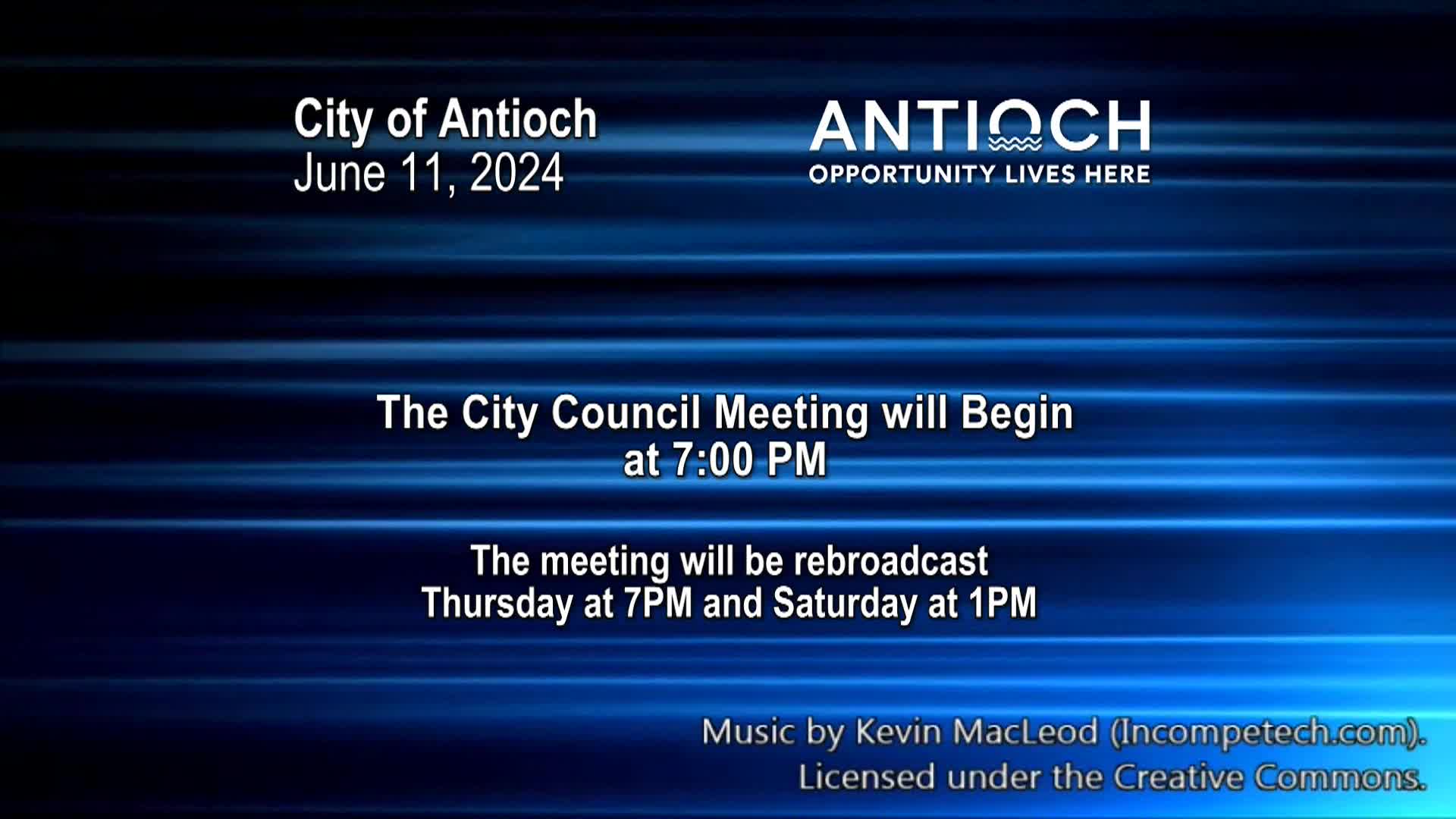 Antioch City Council Meeting