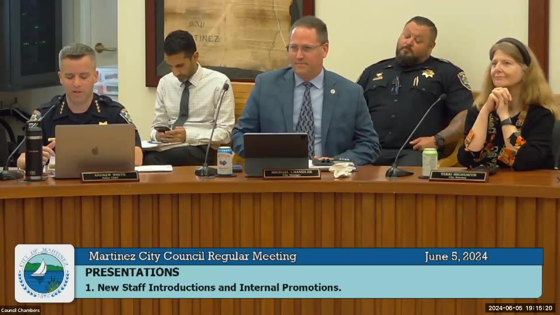 Martinez City Council Meeting