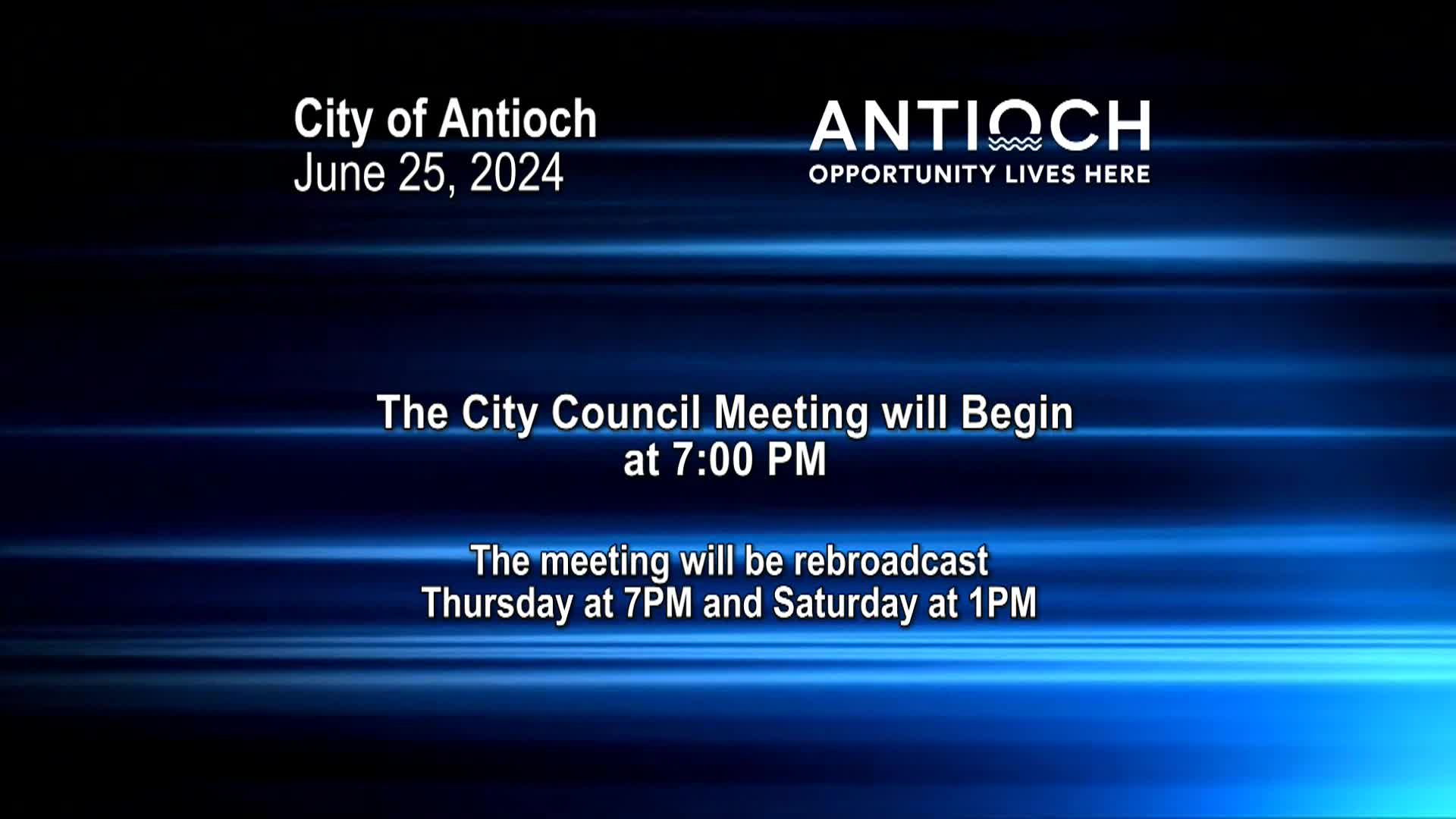 Antioch City Council Meeting