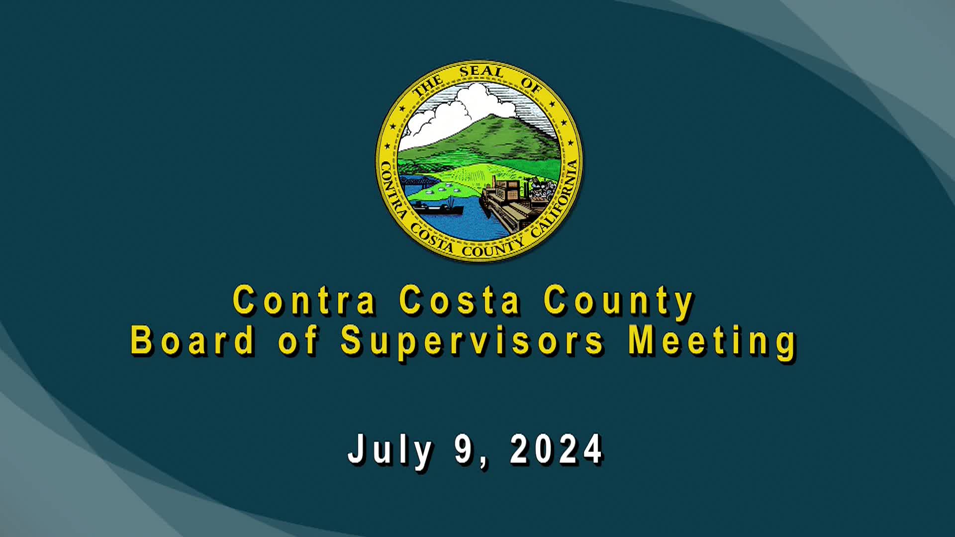 Contra Costa County Board of Supervisors Meeting