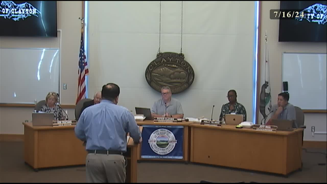 Clayton City Council Meeting