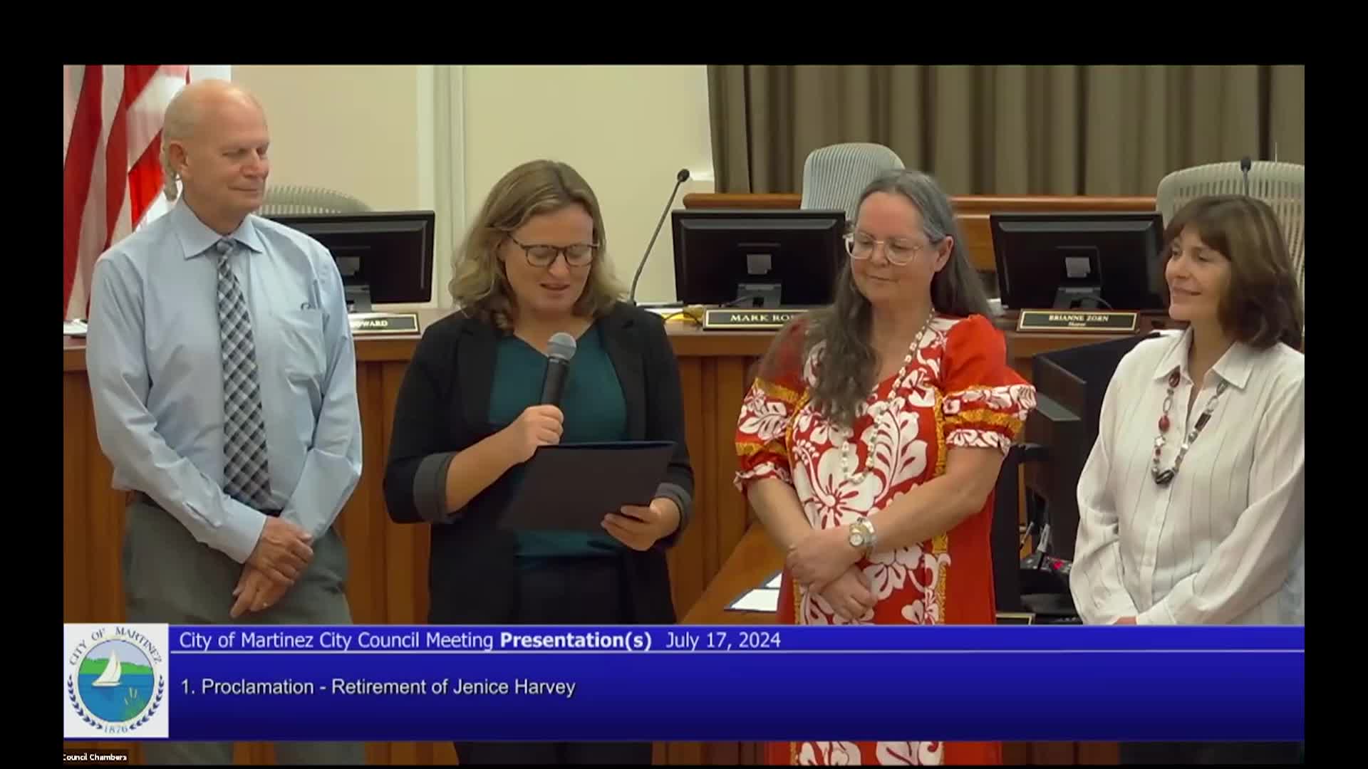 Martinez City Council Meeting