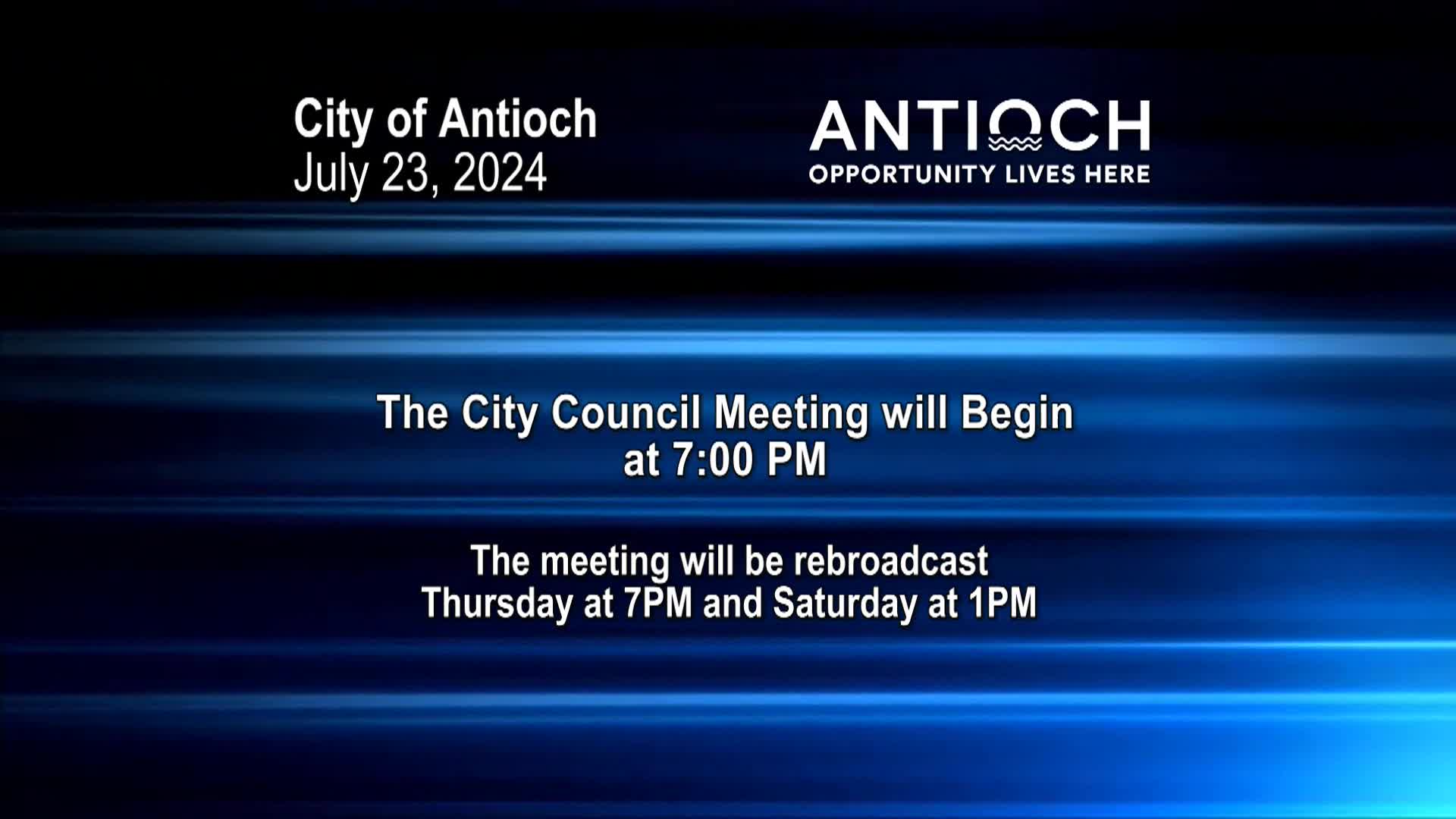 Antioch City Council Meeting