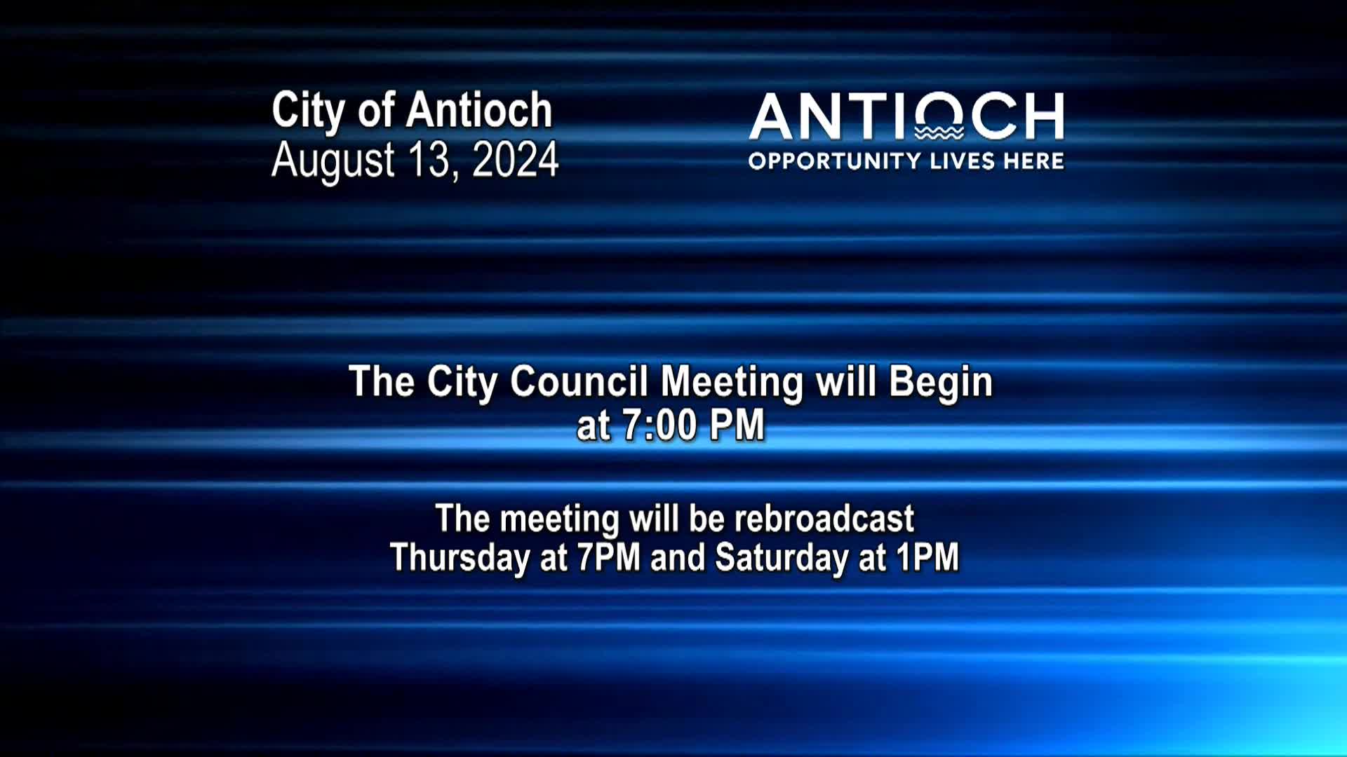 Antioch City Council Meeting