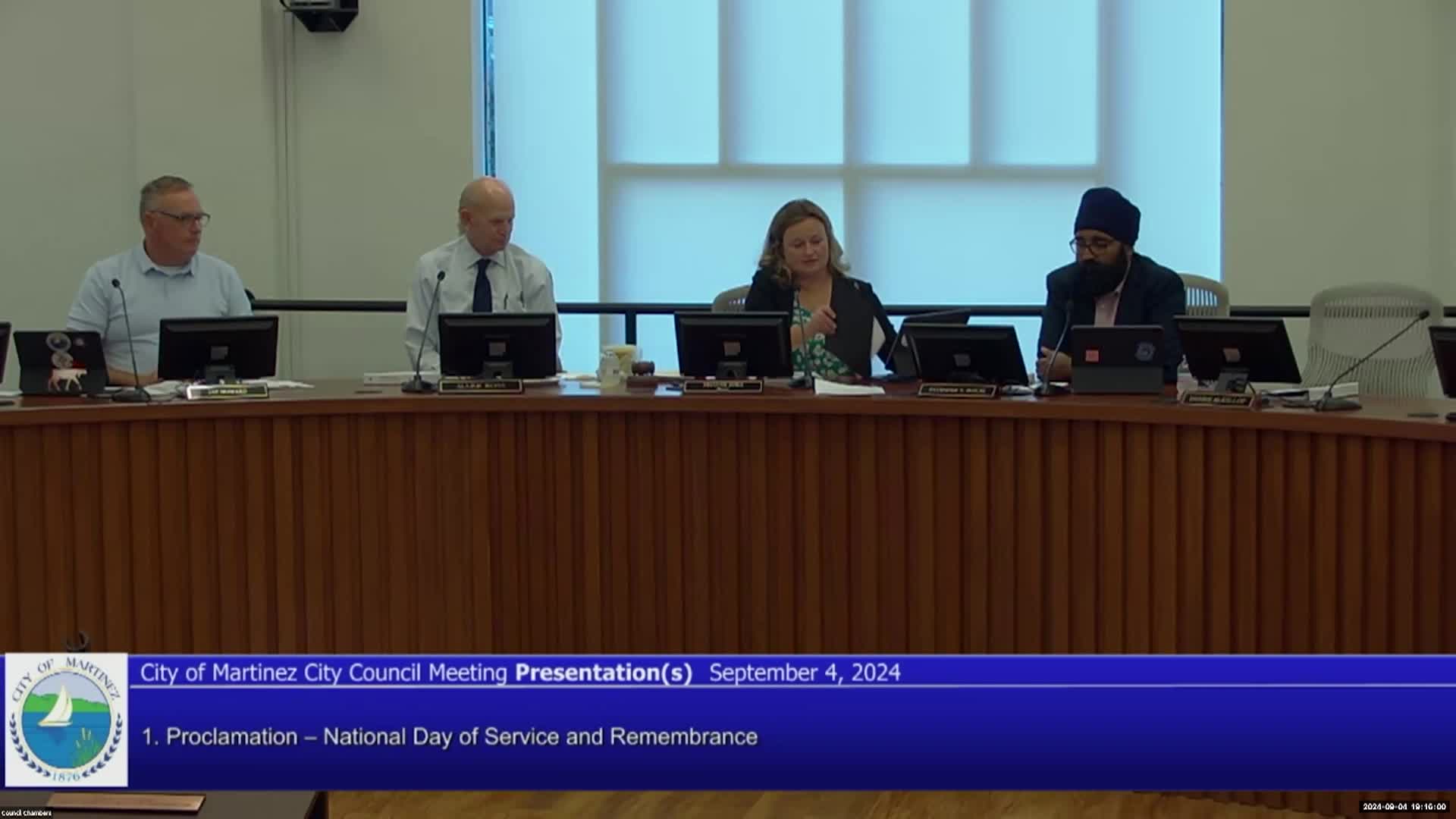 Martinez City Council Meeting