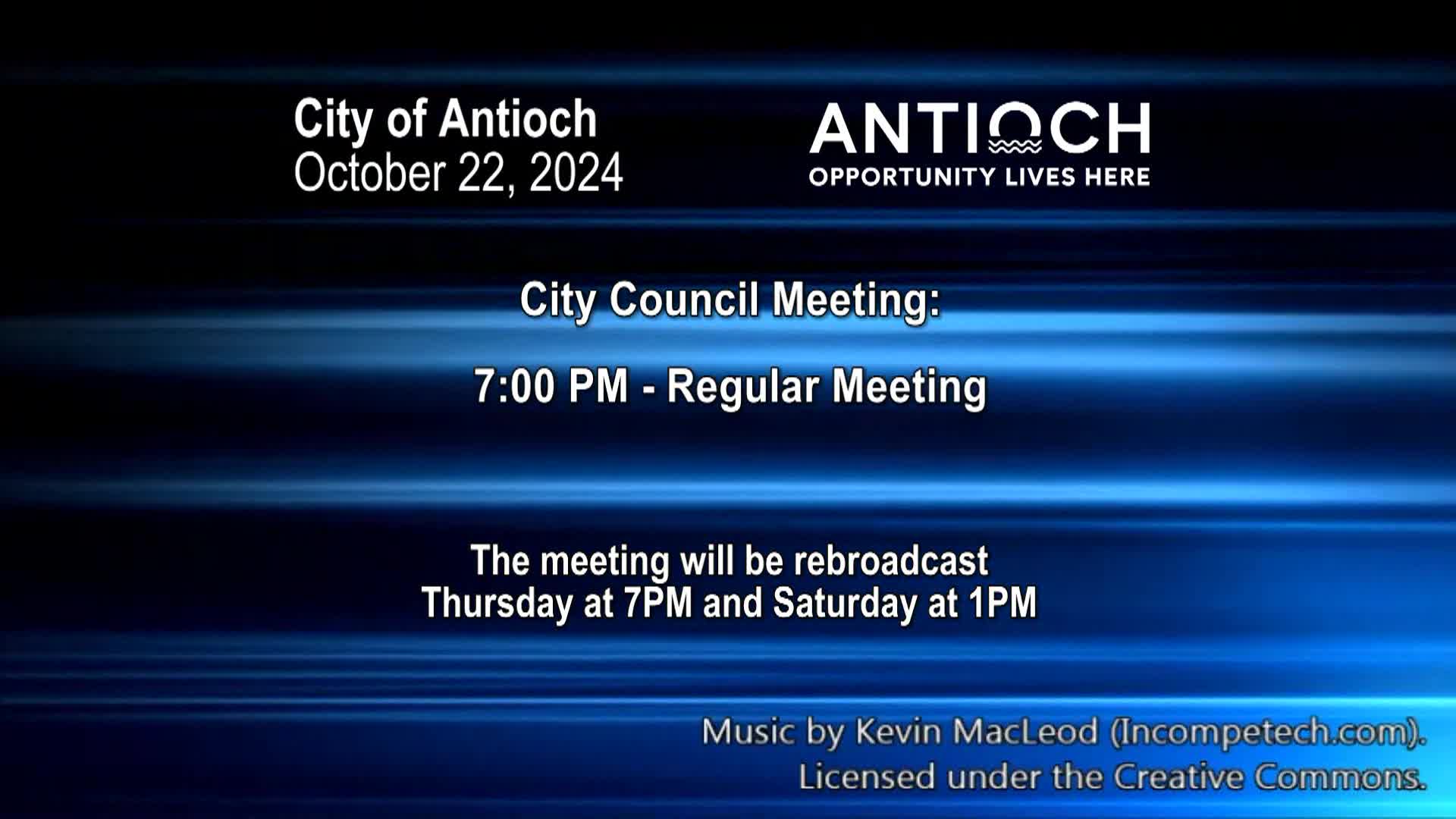 Antioch City Council Meeting