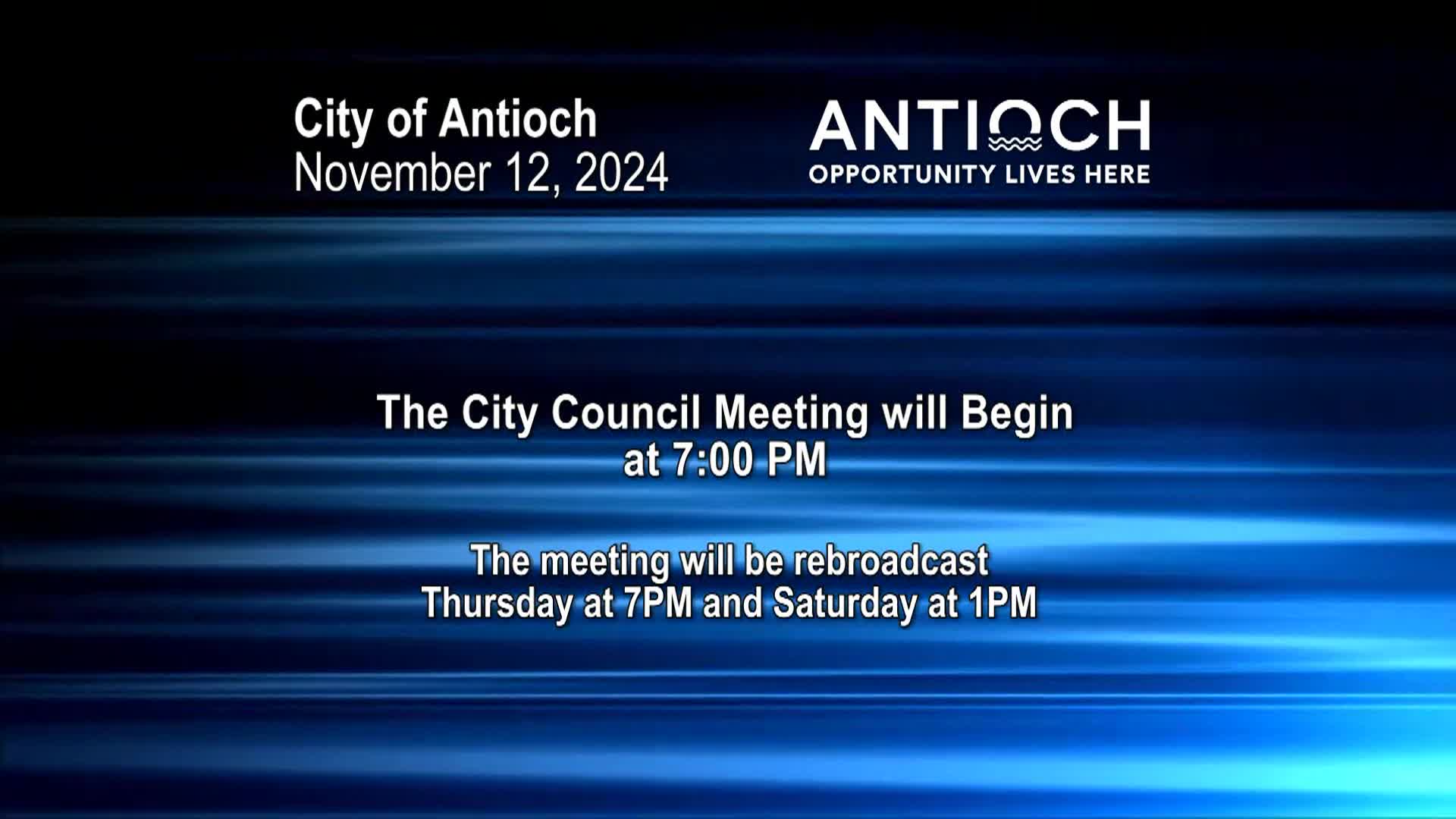 Antioch City Council Meeting