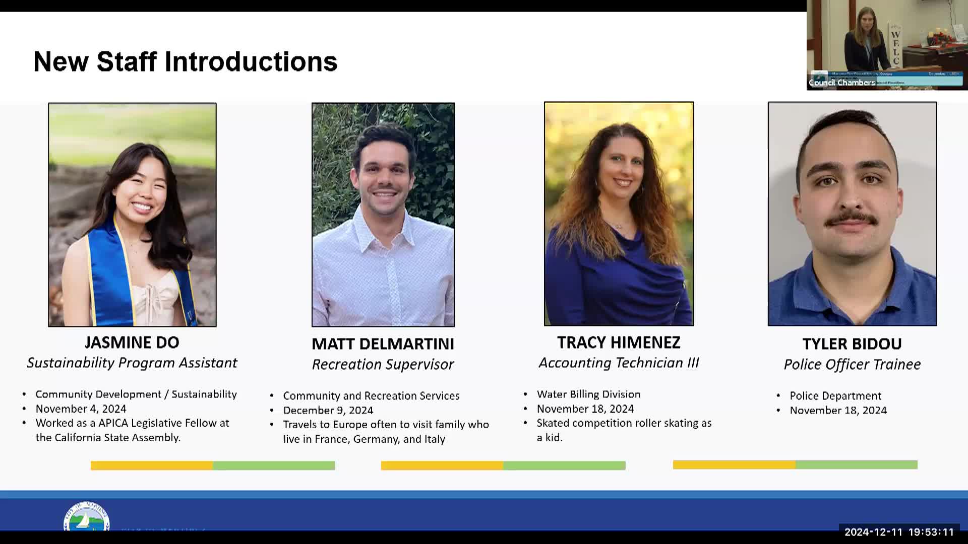 Martinez City Council Meeting