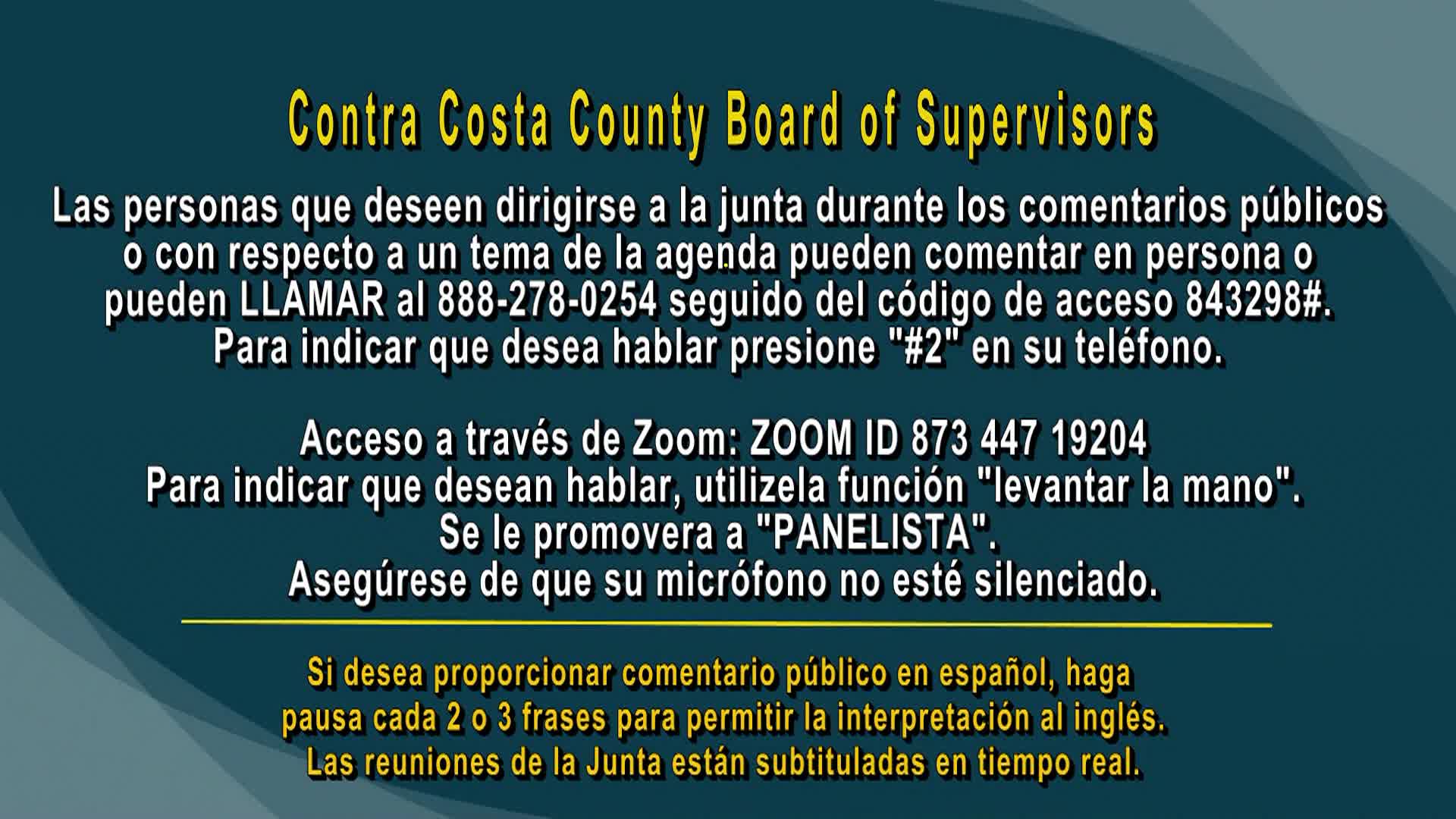 Contra Costa County Board of Supervisors Meeting 12-17-24