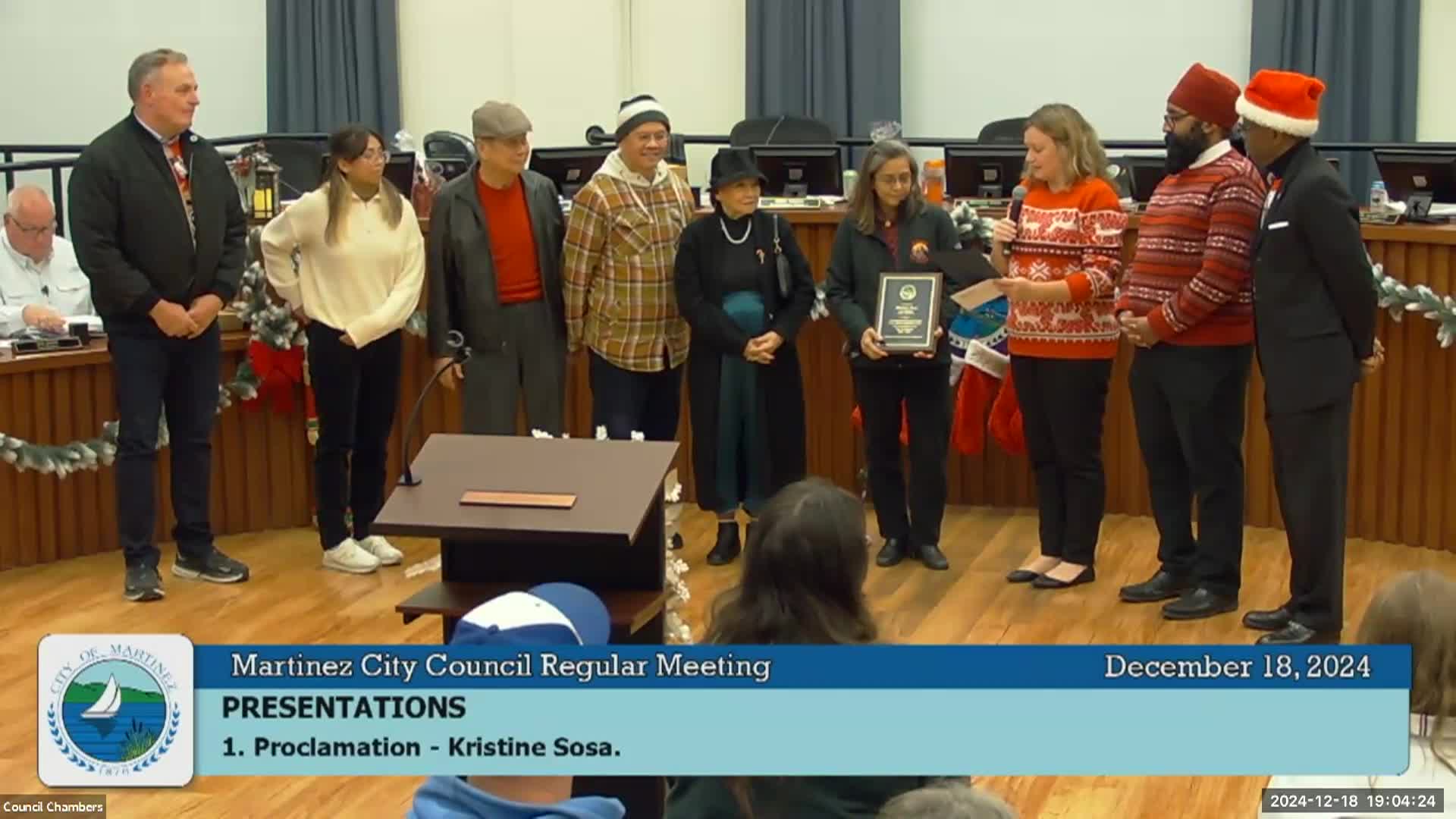 Martinez City Council Meeting