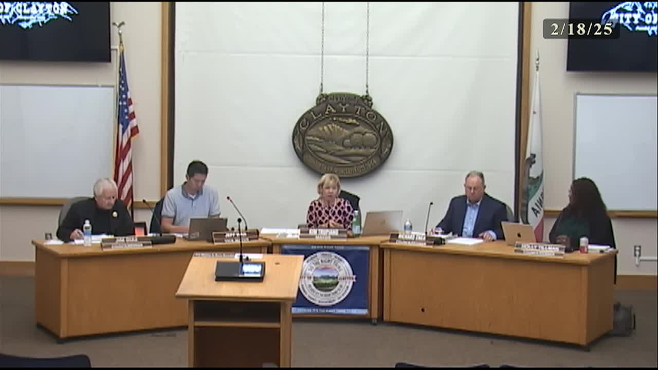 Clayton City Council Meeting
