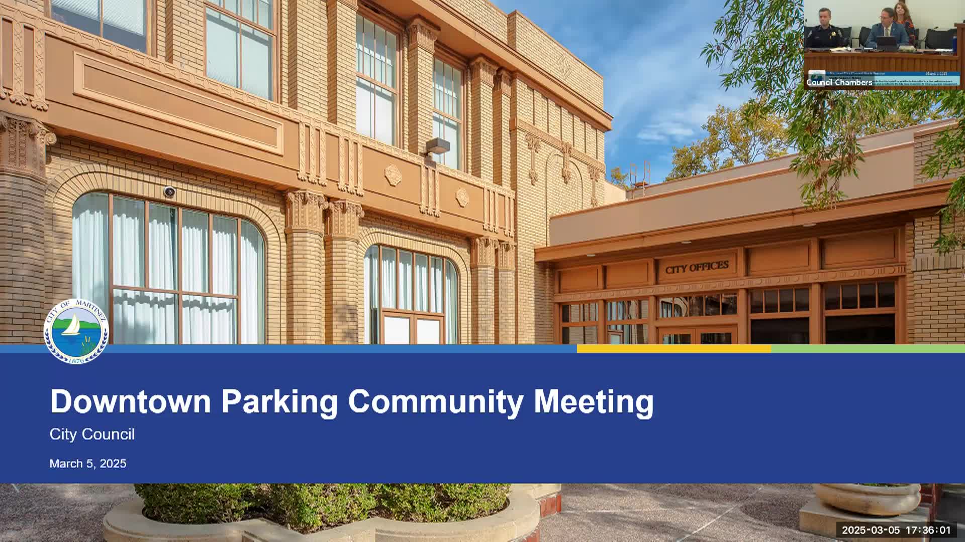 Martinez City Council Meeting