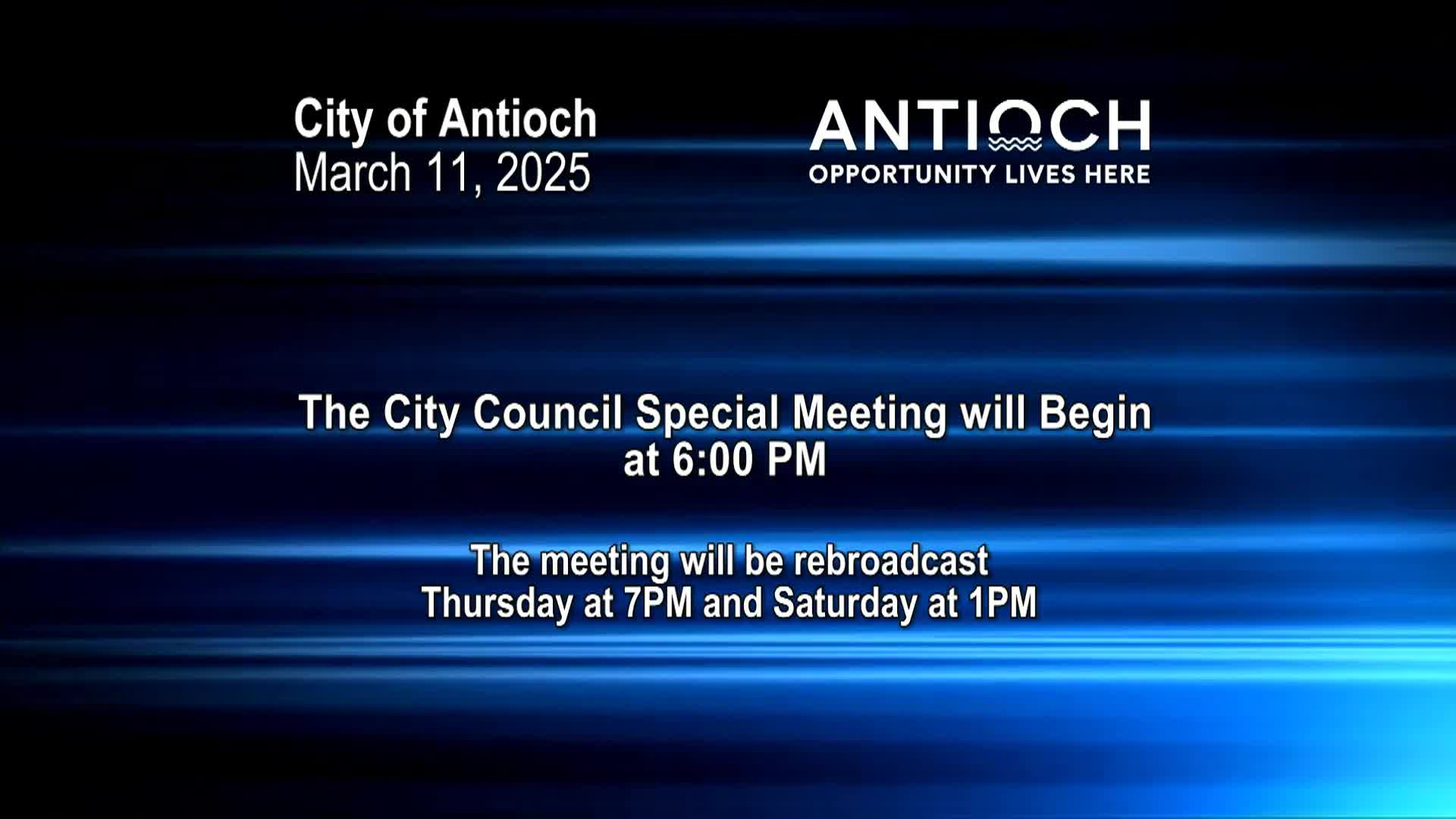Antioch City Council Meeting