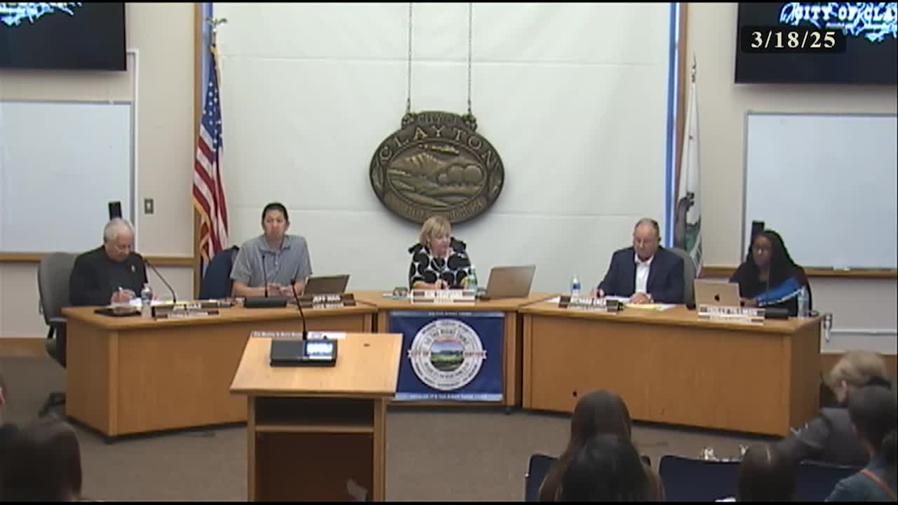 Clayton City Council Meeting Part 1