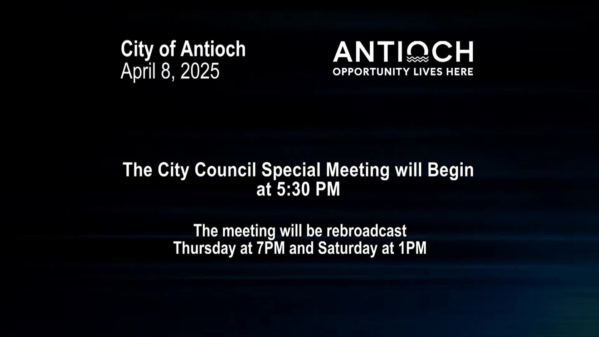 Antioch City Council Meeting