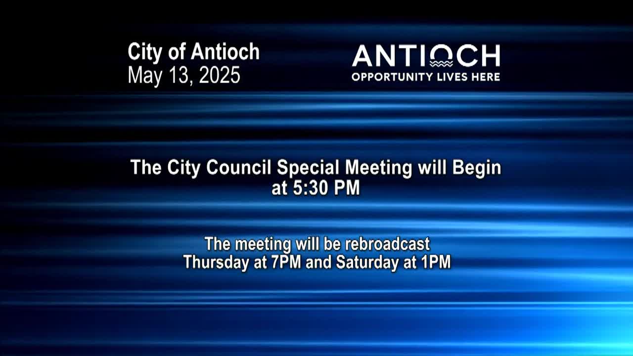 Antioch City Council Meeting