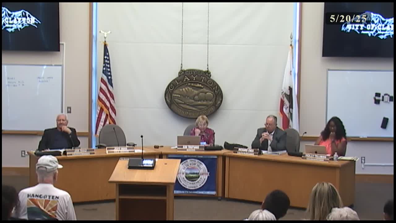 Clayton City Council Meeting