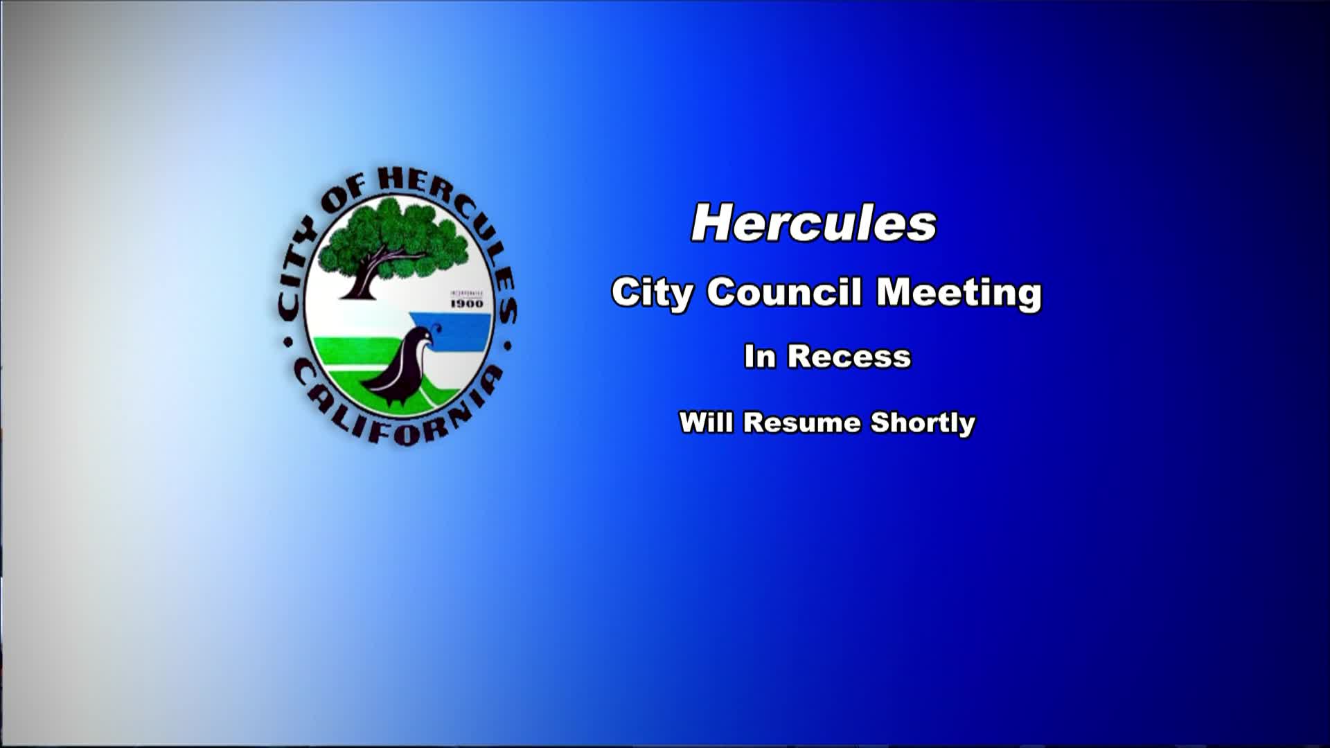 Hercules City Council Meeting