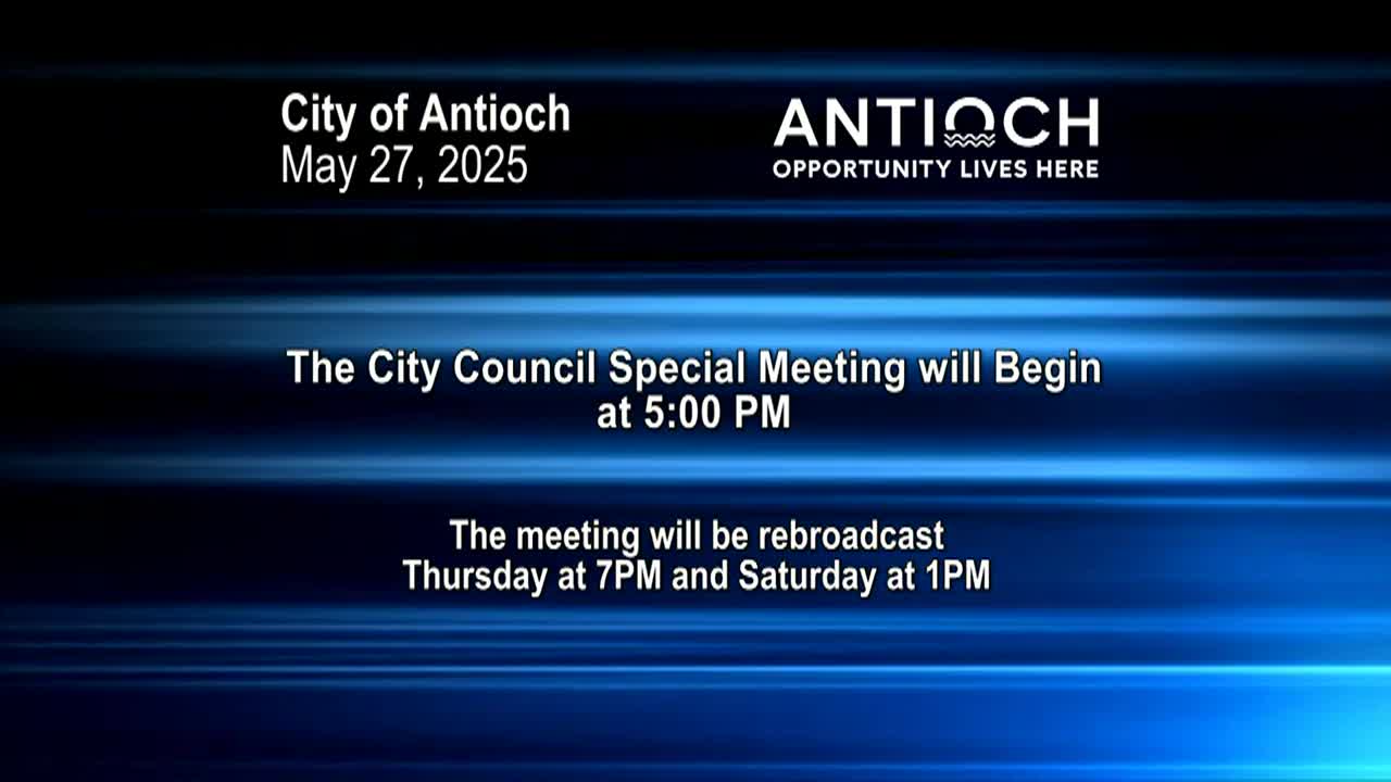 Antioch City Council Meeting