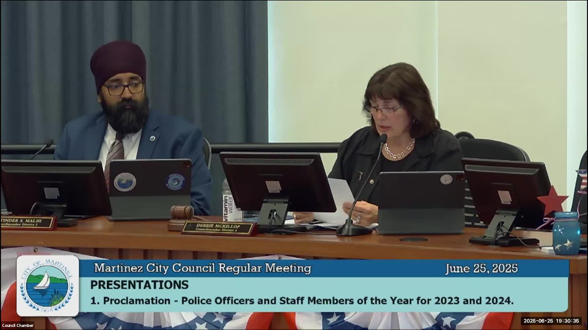 Martinez City Council Meeting