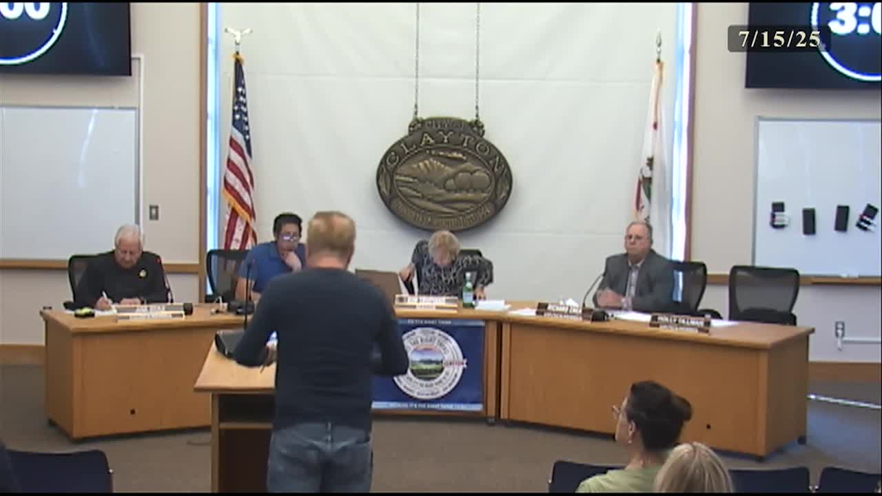 Clayton City Council Meeting