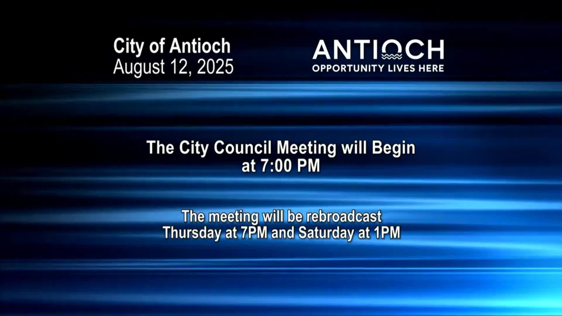 Antioch City Council Meeting