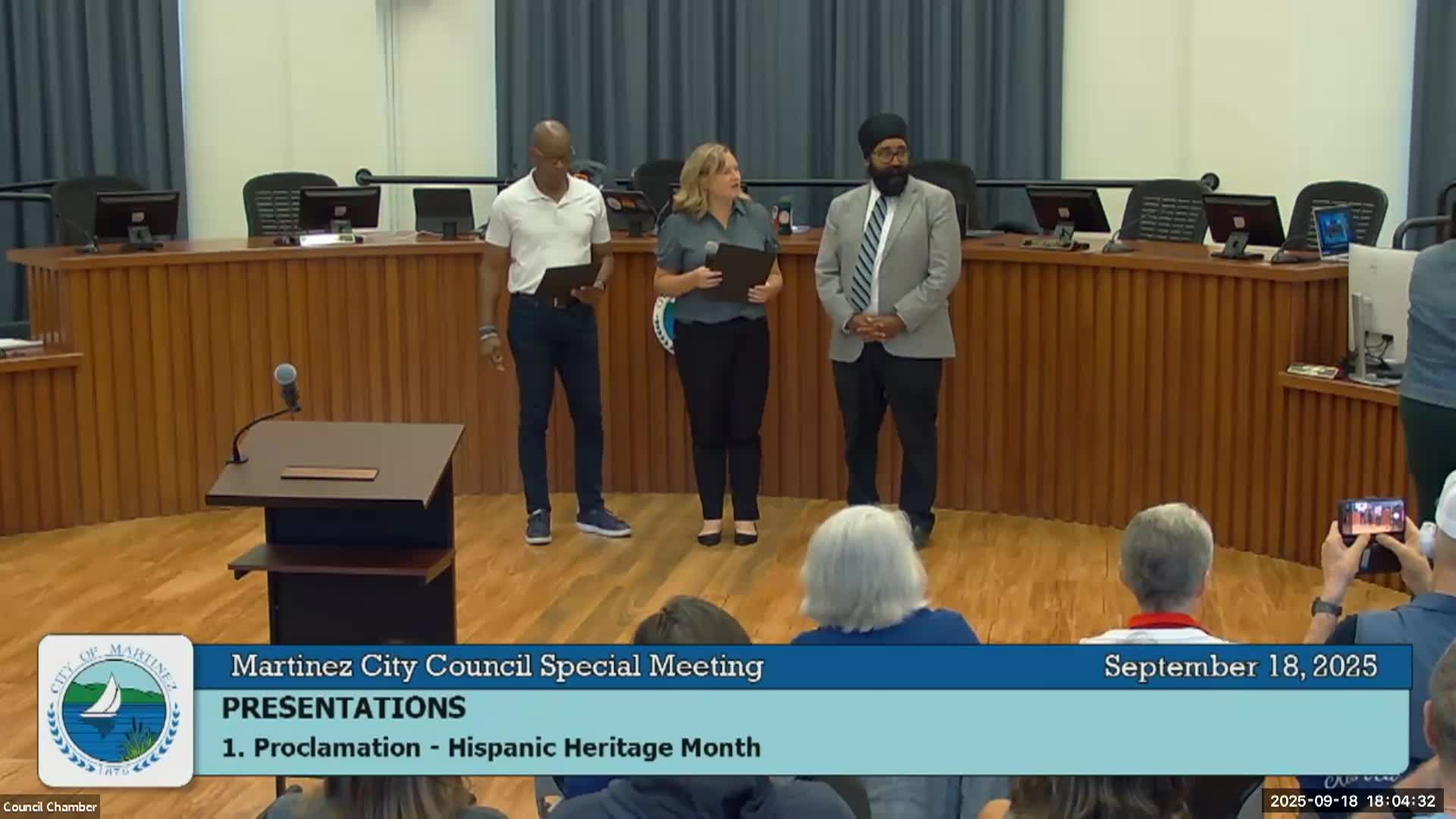 Martinez City Council Meeting Sept 18 2025