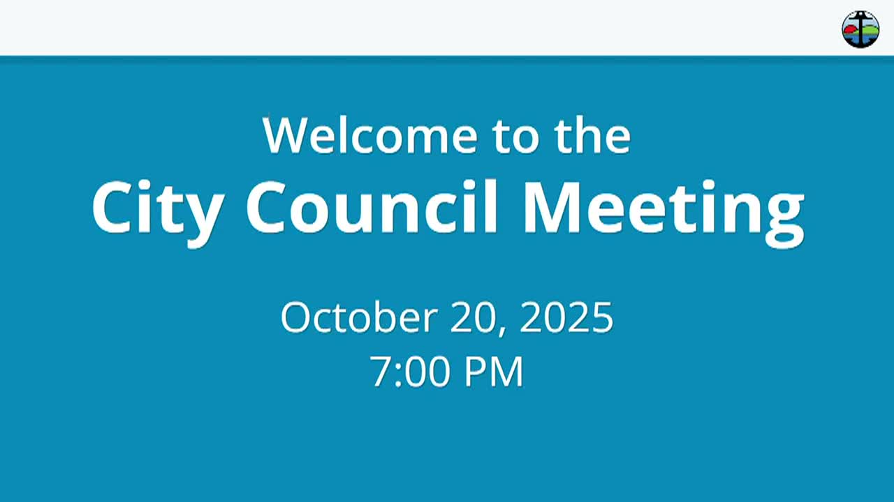 Pittsburg City Council Meeting Oct 20 2025