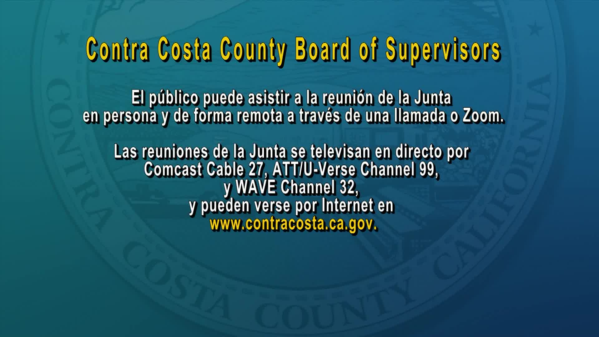 Contra Costa County Board of Supervisors Meeting Oct 21 2025