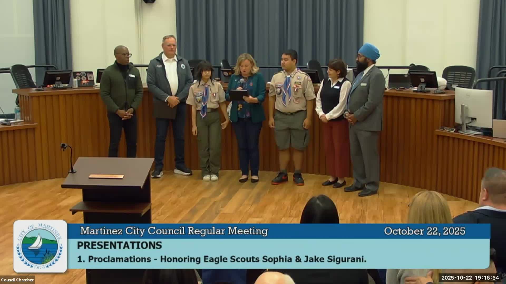 Martinez City Council Meeting Oct. 22 2025