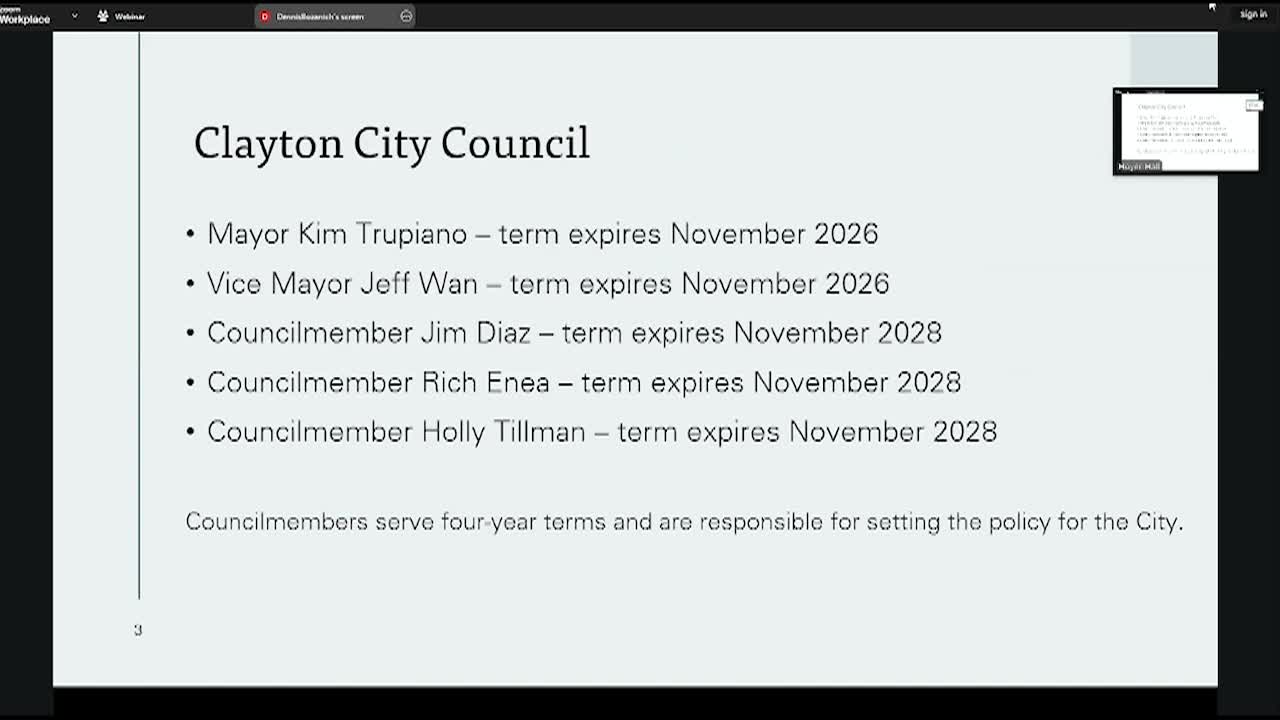 Thumbnail image for Clayton Special City Council Meeting Nov 4 2025