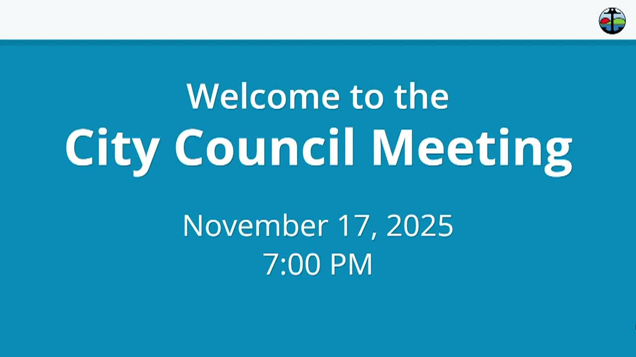 Thumbnail image for Pittsburg City Council Meeting Nov 17 2025