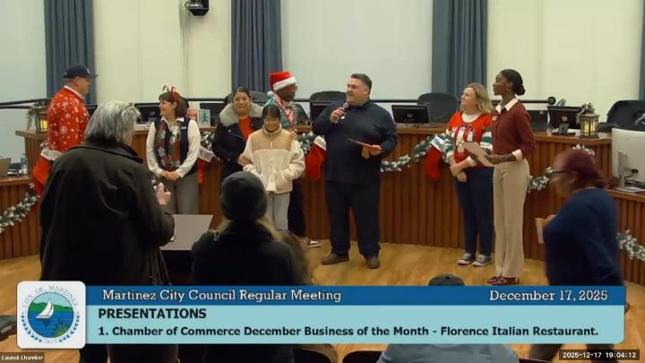 Thumbnail image for Martinez City Council Meeting Dec 17 2025