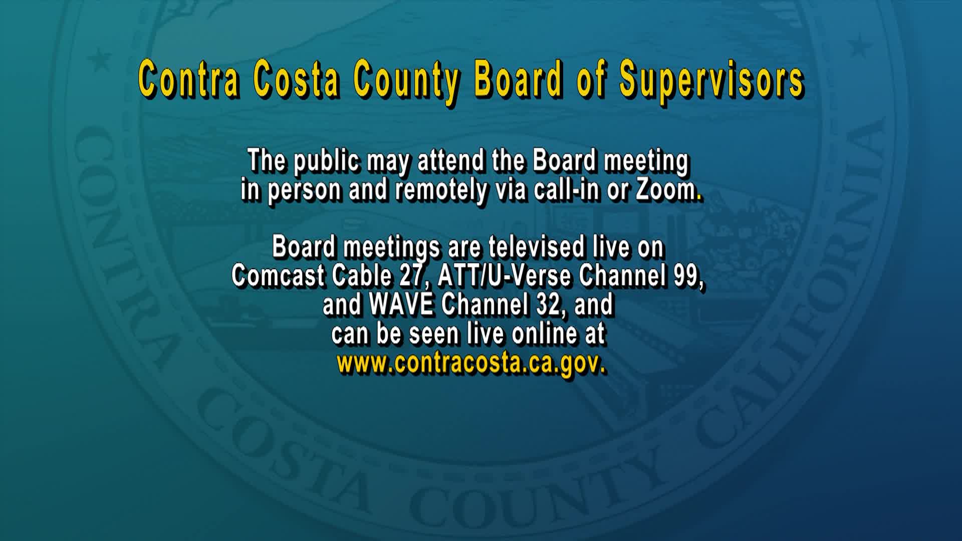 Thumbnail image for Contra Costa County Board of Supervisors Meeting Mar 17 2026